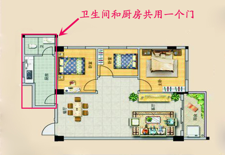 客厅对厨房门有什么不好吗_厨房风水正对客厅门怎么办_客厅对着厨房门